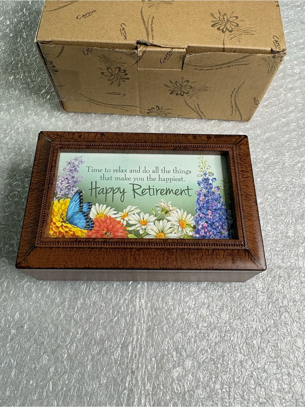 Carson Home Accents "Relax Retirement" Music Box